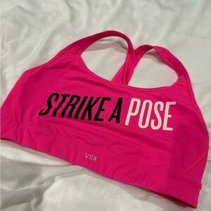 Victoria's Secret Hot Pink 'Strike A Pose' Sports Bra